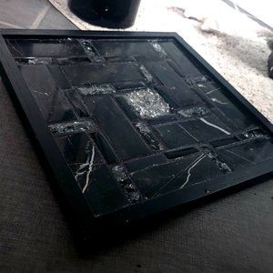 Handmade marble vanity tray